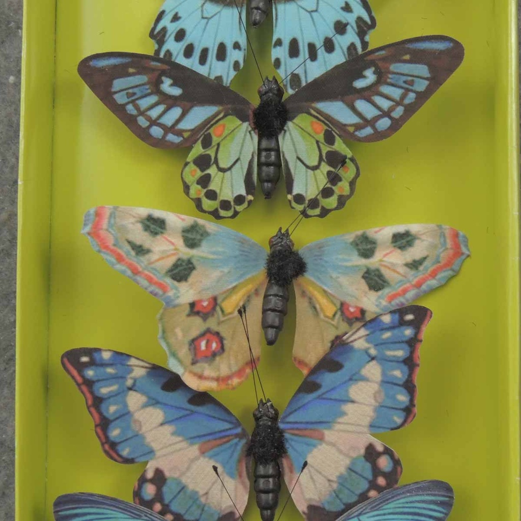 4.25" BUTTERFLIES ASSORTED PRINTED 