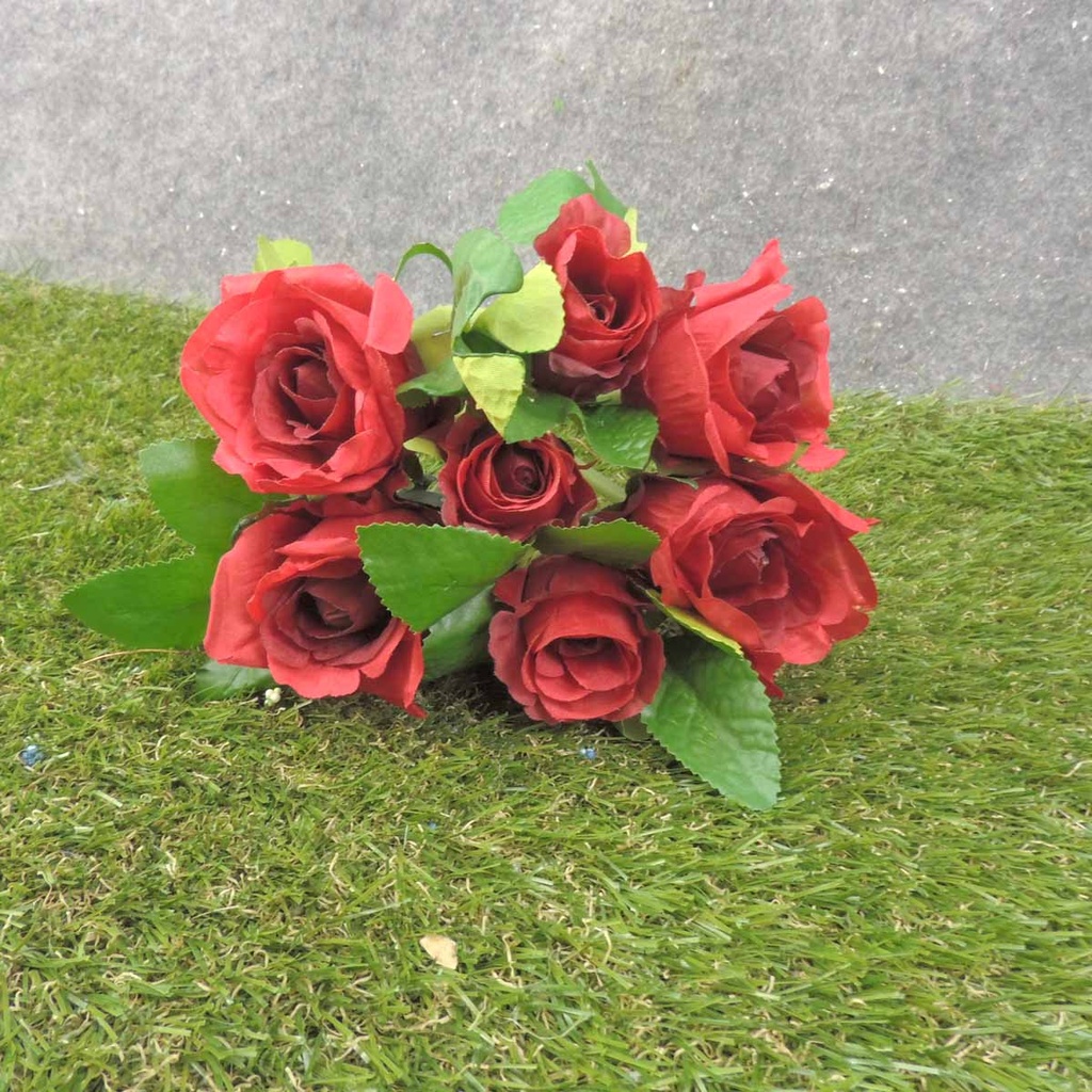 ROSE BUNDLE X7 10"  RED