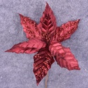 POINSETTIA PICK 12" 10"dia BLM  BURGUNDY