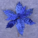 POINSETTIA PICK 12" 10"dia BLM  ROYAL BLUE