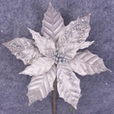 POINSETTIA PICK 12" 10"dia BLM  SILVER