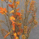 25" ORANGE HEATHER & MAPLE LEAF BUSH X12