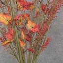 25" RED HEATHER & MAPLE LEAF BUSH X12