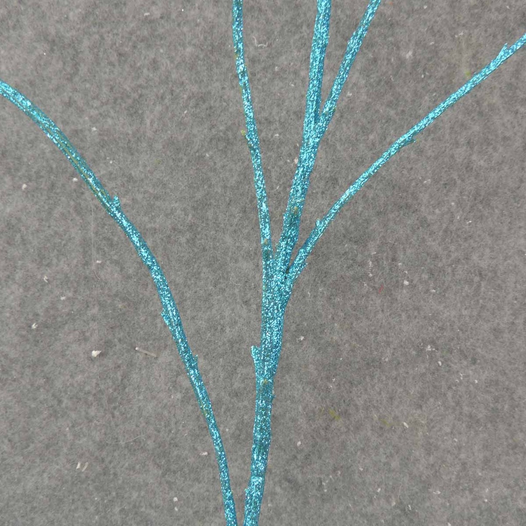 50" GLITTER TWIG SPRAY  BLUE