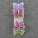 2.5" PASTEL BUTTERFLY W/WIRE 6-ASST