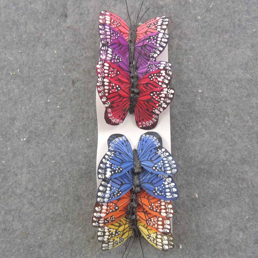 2.5" JEWELTONE MONARCH BUTTERFLY 6-ASST