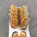 2.5" YELLOW MONARCH BUTTERFLY W/WIRE