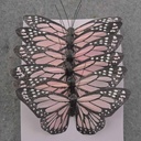 4.75" PINK MONARCH BUTTERFLY W/WIRE