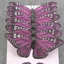 4.75" PURPLE MONARCH BUTTERFLY W/WIRE