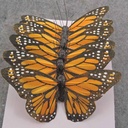 4.75" YELLPW MONARCH BUTTERFLY W/WIRE