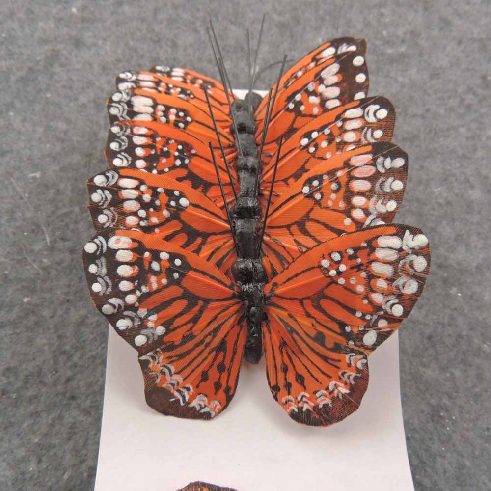 2.5" MONARCH BUTTERFLY W/WIRE