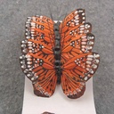 2.5&quot; MONARCH BUTTERFLY W/WIRE