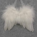 5.5&quot; FEATHERED ANGEL WINGS