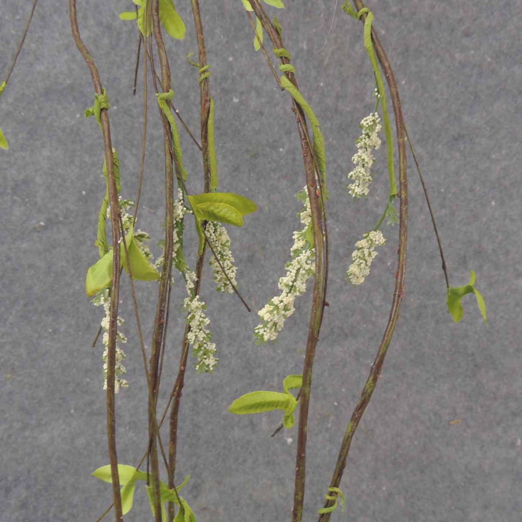 54&quot; FLOWERING TWIG GARLD H.WRAP  CREAM