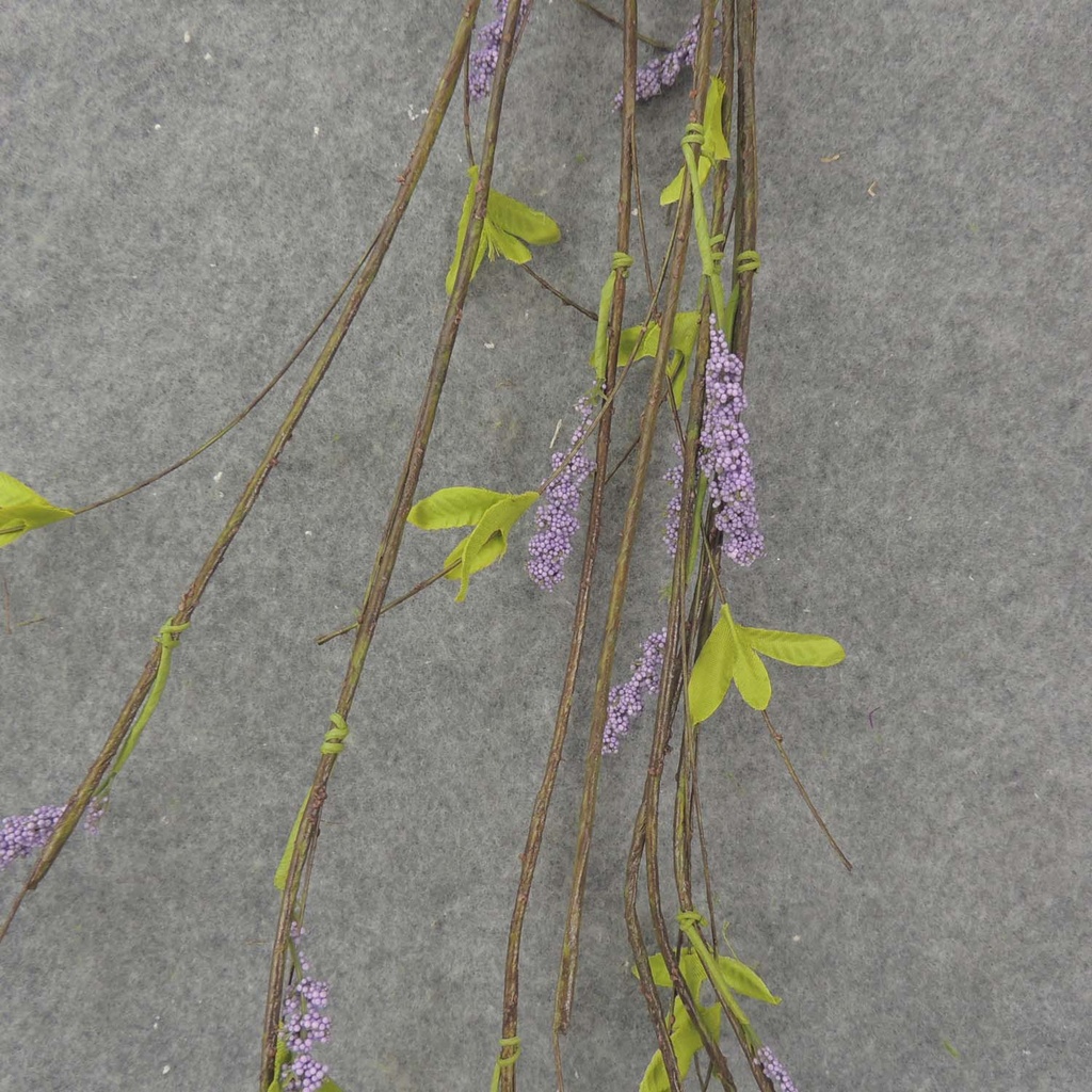 54" FLOWERING TWIG GARLD H.WRAP  PURPLE