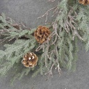 20" PINE WREATH W/CONES & TWIGS