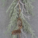 5' PINE GARLAND W/CONES & TWIGS