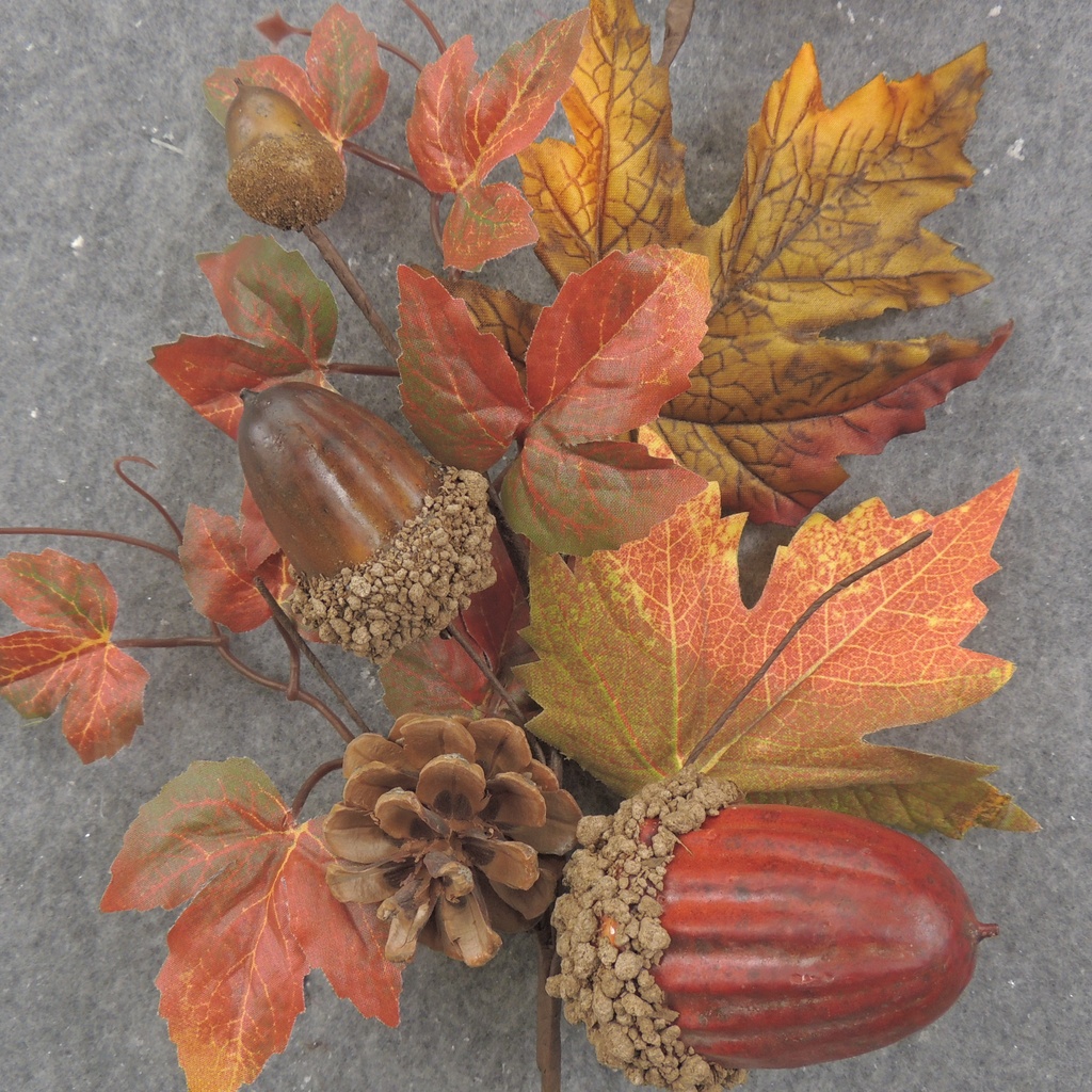 18&quot; FALL LEAF &amp; ACORN SPRAY