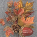 18&quot; FALL LEAF &amp; ACORN SPRAY