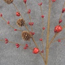 31&quot; PINECONE &amp; PIPBERRY SPRAY RED