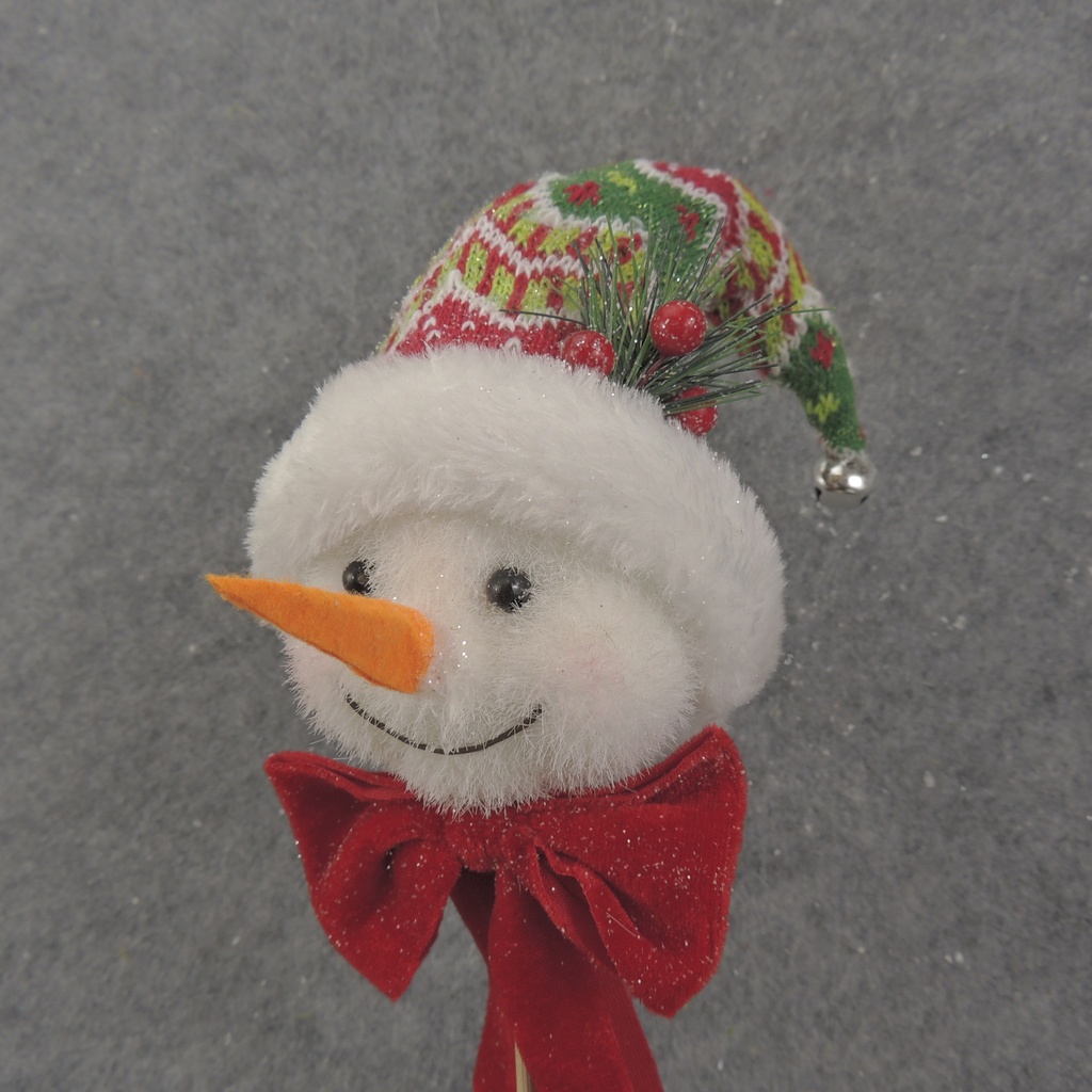 23" SNOWMAN PICK WITH POINTED HAT