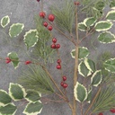 28&quot; PINE, BERRY, &amp; HOLLY SPRAY