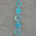 6' CIRCLE/LOOP GARLAND - BLUE