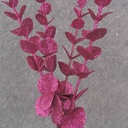 19&quot; PINK GLITTER EUCALYPTUS BUNDLE X4