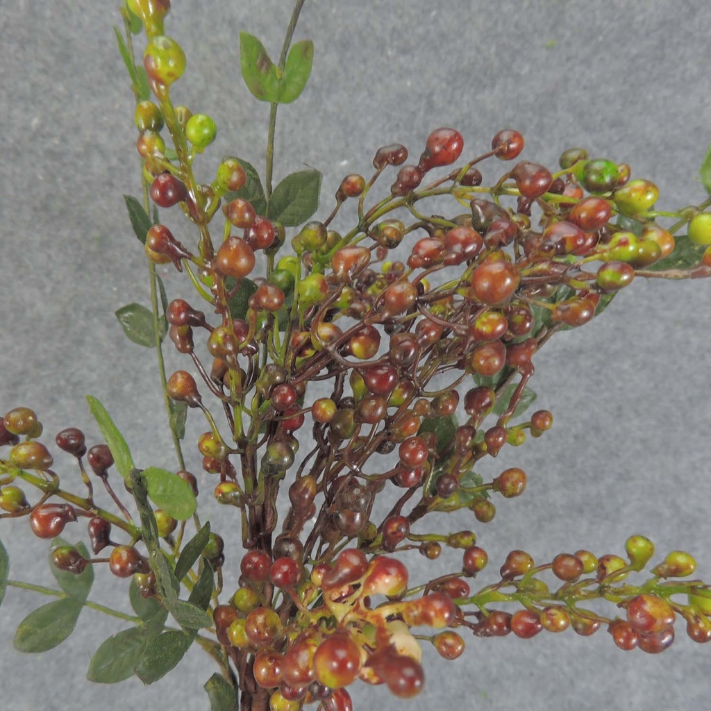 BERRY SPRAY 20&quot; HANGING BERRY  RED/GREEN