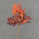 PUMPKIN/BERRY/LEAF PIC 15"  2 ASST'D (6/BAG)