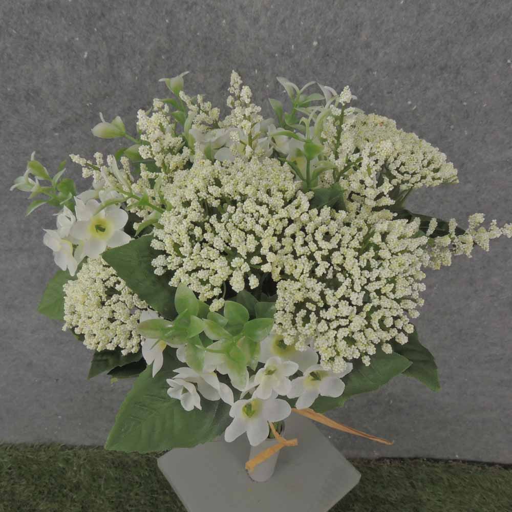 13" WAXFLOWER, HEATHER & QAL BUNDLE X10 CREAM/WHITE