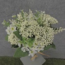 13" WAXFLOWER, HEATHER & QAL BUNDLE X10 CREAM/WHITE