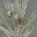 21.5&quot; PINE ANGEL SPRAY W/SNOW &amp; CONES