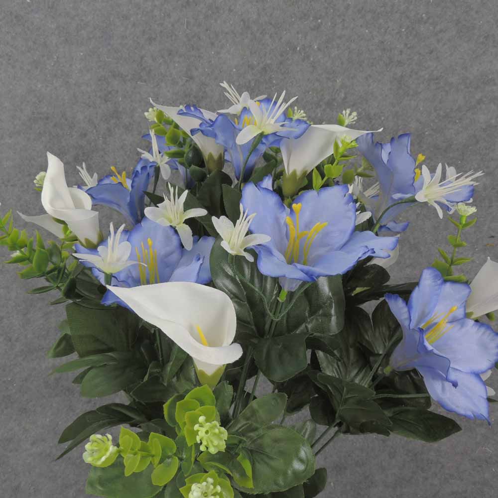 24" CALLA & LILY MIXED BUSH X18 BLUE