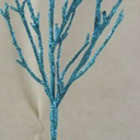 22" GLITTER TWIG BRANCH  BLUE