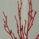 22" GLITTER TWIG BRANCH  RED