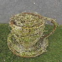 7"x5" MOSS/FROST TWIG TEA CUP