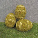 4" MOSS EGGS W/TWINE (6/BAG)