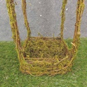 MOSS TWIG LANTERN 6"x6"x17"