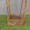 NATURAL TWIG LANTERN 6"x6"x17"