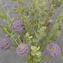 22&quot; EUCALYPTUS &amp; THISTLE BUSH PURPLE