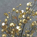 24" BALL GLITTER/SEQUIN BUSH X11  GOLD