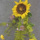 4' SUNFLOWER, FERN & THISTLE GARLAND