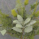 23" HEATHER, EUCALYPTUS & FERN FOLIAGE BUSH