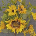 21" SUNFLOWER, DAISY & MIXED FOLIAGE BUSH