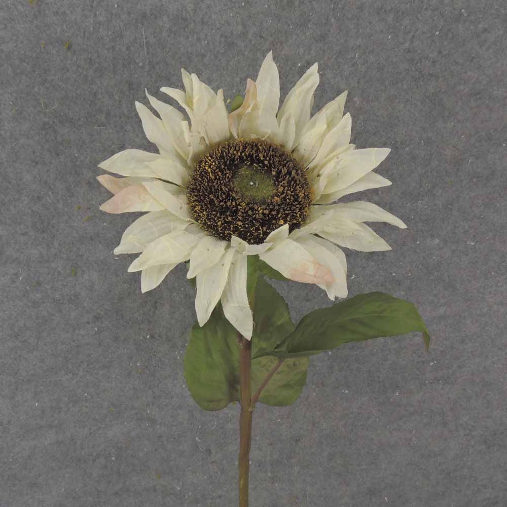 28" CREAM/WHITE SUNFLOWER STEM