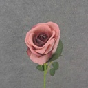 20" OPEN ROSE STEM MAUVE