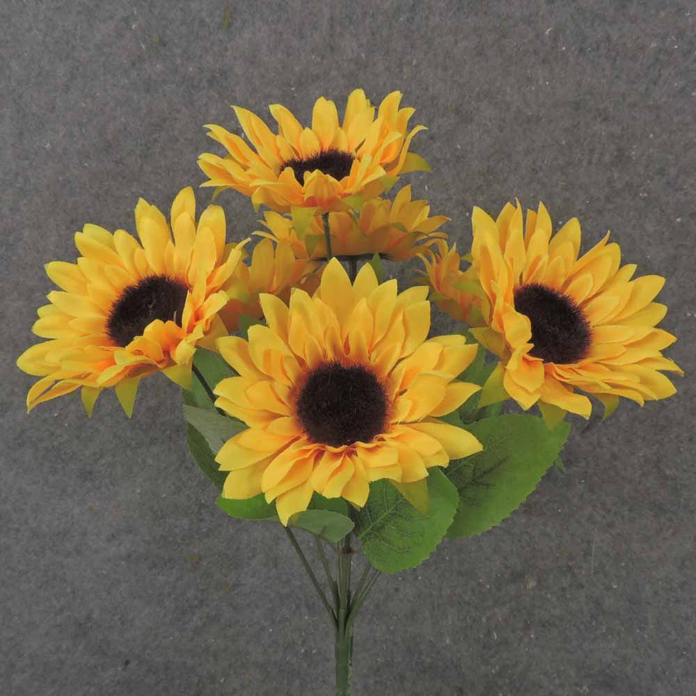 13" SUNFLOWER BUSH X7 YELLOW