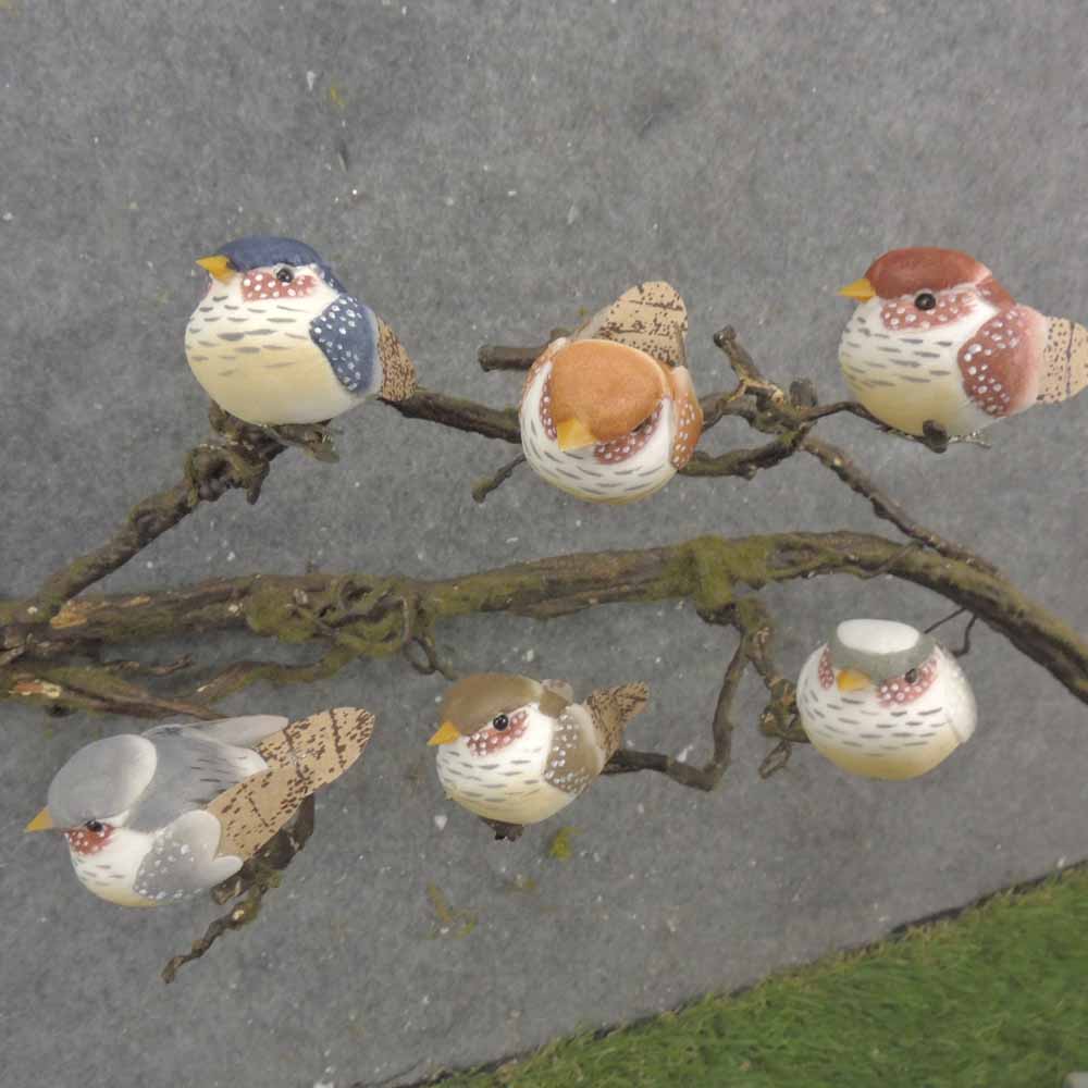 2.75" MUSHROOM BIRD ASSORTMENT NEUTRAL