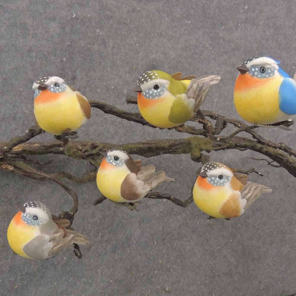 2.75" MUSHROOM BIRD ASSORTMENT NATURAL